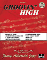 Jamey Aebersold Jazz #43 GROOVING HIGH BK/CD cover Thumbnail